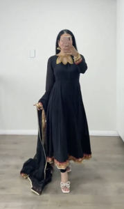 Nuevo diseñador indio étnico vestido de fiesta Look Faux Georgette con bordado pesado vestido de trabajo de lentejuelas parte inferior con vestido Dupatta - Product Image 6