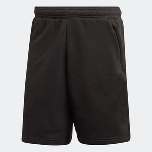 Short Baggy de sport avec cordon de serrage à la taille élastique 70% coton 30% Polyester recyclé noir jais - Product Image 4