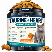 Private Label Taurine Hartondersteunende Kattenkauwstaafjes Kip & Krill smaak Functionele Huisdiertreats voor Hart, Ogen en Energiegezondheid