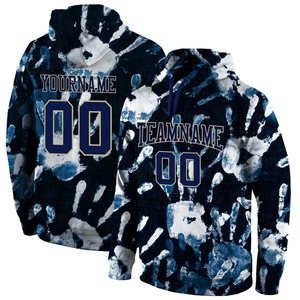 Venta al por mayor y Dropship personalizado cosido Graffiti patrón Navy-Vegas oro 3D deportes pulóver Sudadera con capucha - Product Image 1