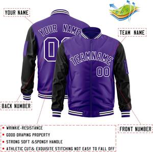Varsity Jacket Contraste Manches Personnalisé Équipe Nom Numéro Broderie Personnalisé Bomber College Letterman Veste Dropshipping - Product Image 6