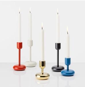 Tall Metal <b>Candle</b> Holder <b>Red</b> Color Perfect For Elegant Wedding Decoration And Romantic <b>Candle</b> Ambience - Product Image 5
