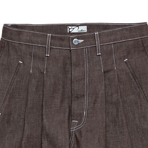 กางเกงยีนส์ผ้ายีนส์สำหรับผู้ชายสีดำทรงตรงพอดีตัวทรงกระดิ่งสไตล์วินเทจเรียกการตกแต่งด้วยตัวเองจากญี่ปุ่นดั้งเดิม - Product Image 4