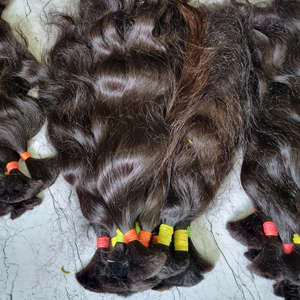 Paquetes de extensión de cabello humano rizado de alta calidad Indio virgen Remy solo dibujado - Product Image 1