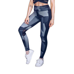 ชุดออกกำลังกายสำหรับผู้หญิงกางเกงเลกกิ้งพิมพ์ลายซับลิเมชันพร้อมโลโก้บนเอวดีไซน์ใหม่ตามต้องการสำหรับ2025 - Product Image 4