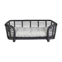 Großhandel natürliche Rattan Hund Haustier Bett nachhaltige umwelt freundliche Haustier Betten für Indoor Outdoor Made in Vietnam guten Preis