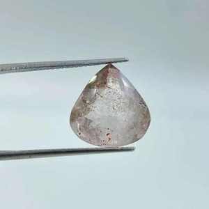 La mejor calidad de cuarzo transparente Super Seven Cut facetado suelto en forma de pera piedra preciosa Natural para la fabricación de joyas para anillos y colgantes - Product Image 1