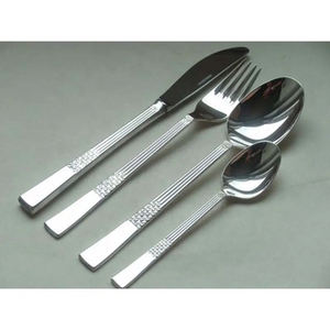 Elegant Gold Flatware Set of 4 in Stainless Steel with Engraved Design Perfect Luxurious Cutlery Sets for Wedding and Dining - Product Image 3