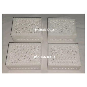 กล่องแกะสลักหินสบู่ธรรมชาติทำมือพร้อมวัสดุคุณภาพสูงสำหรับตกแต่งบ้านและกล่องเก็บเครื่องประดับดีไซน์ที่ดีที่สุด - Product Image 1