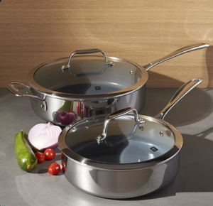 Elegante sartén india de acero inoxidable exportada para uso en la cocina, utensilios para el hogar, producto - Product Image 1