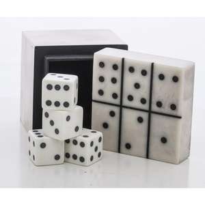 Caja de Juego de Dados y Dominó de Mármol Blanco, Precio al por Mayor, Ideas de Regalo - Product Image 5