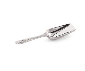 Louche à glace en acier inoxydable avec poignée ergonomique, finition chromée polie, antidérapante, lavable au lave-vaisselle, métal de qualité alimentaire, polyvalente - Product Image 2