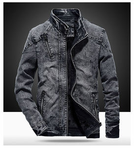 Veste en jean personnalisée pour homme, sans capuche, avec impression de lettres, boutons, veste en jean personnalisée, veste en jean - Product Image 2