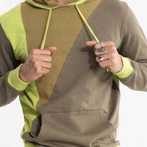 Sudaderas con capucha de algodón 100% de alta calidad para hombre, logotipo personalizado, Color de contraste sólido, teñido liso, precio de fábrica, superventas para invierno - Product Image 2