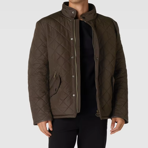 Vestes matelassées en duvet pour hommes, personnalisées, pour sports d'hiver en plein air, coupe-vent, chaudes, rembourrées en coton et en polaire, 2026 - Product Image 1