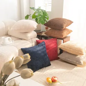 JA Corduroy Soft Decorative Square Throw Pillow Cover Cushion Covers Pillowcase Home Decor Decorations For Sofa Couch Bed Chair