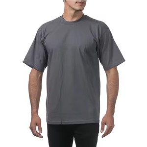 T-shirts pour hommes T-shirt à manches courtes de haute qualité pour hommes Simple couleur unie respirant surdimensionné Made In Streetwear décontracté - Product Image 5