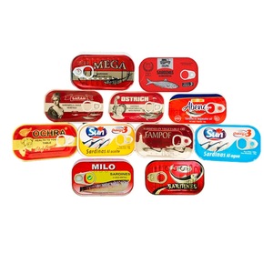 SARDINE MAROCCO น้ำมันพืชปลา/น้ำมันถั่วเหลืองกระป๋องปลาซาร์ดีนเดอมาร็อคคุณภาพดีที่สุด3-4ชิ้น1X20'FCL 125 Kg 125G * 50Tins/Ctn 30