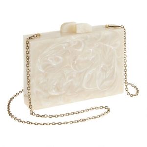 Eventide Elegance Creative Vintage Rock Style Epoxy Resin Clutch Handbag Stone Purse for Wedding and Party Events - Product Image 4