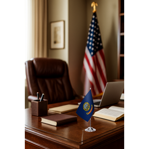 Drapeaux de bureau de l'État d'Idaho 3x5 pieds, fanions arc-en-ciel imprimés numériquement en coton, nylon, polyester, soie, avec mât en aluminium – Plusieurs modèles - Product Image 2