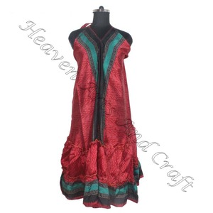 Estampados surtidos bohemios disponibles en ropa de mujer, vestido de seda de estilo italiano - Product Image 5