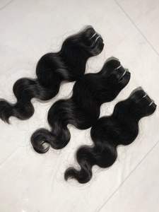 Extensions de cheveux humains ondulés de haute qualité de 16 pouces à cuticules vierges indiennes bonne densité prix de gros Indiens de confiance - Product Image 3