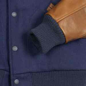 Dernières vestes universitaires pour hommes en laine et cuir avec logo personnalisé, broderie, lettres universitaires, vestes universitaires 2024 - Product Image 5