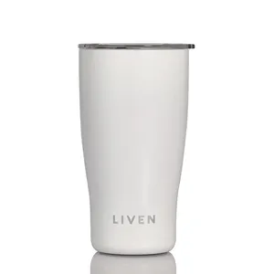 Copo de aço inoxidável isolado revestido de cerâmica Acera Liven Glow 19 onças feito com belos desenhos minimalistas