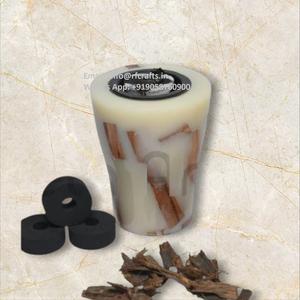 Brûleur Bakhoor en résine époxy personnalisé avec bois unique Medhkan Mubkhara Dukhoon Oud Holder Parfum parfait pour le Ramadan d'Inde - Product Image 1