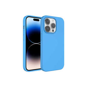 Coque de protection rigide Netzy effaçable en silicone liquide pour iPhone 14 Pro - Bleu, compatible avec les coques arrière A53 7 Plus - Product Image 1