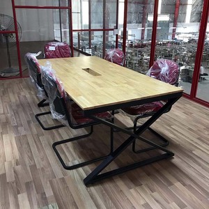 Contemporary Minimalist Oval <b>Office</b> Conference <b>Table</b> by XConcept HBXC011 - Product Image 4