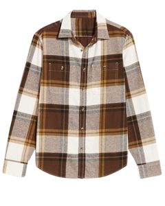 Camisa a cuadros personalizada para hombre, color marrón beige, manga larga, informal, de franela, suave, de algodón, para invierno, venta al por mayor - Product Image 1