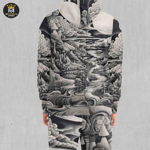 Chándal de sublimación de diseño personalizado para hombre Nuevo patrón de sublimación Venta al por mayor Nuevo invierno para hombre en tela - Product Image 6