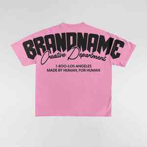 เสื้อยืดผู้ชายทรงโอเวอร์ไซส์ผ้าคอตตอนถักฮิปฮอปโอเวอร์ไซส์ DTG พิมพ์ลายกราฟิก100% - Product Image 2