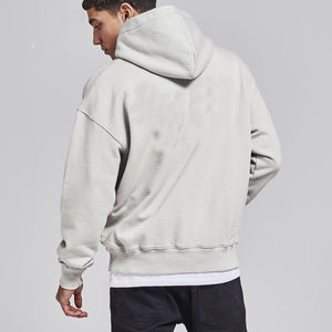 Hombres Oem entrenamiento cálido grueso pulóver con capucha logotipo personalizado barato al por mayor Hoody - Product Image 3