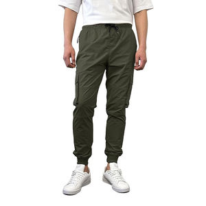 กางเกงกีฬาขาตรงของผู้ชายเอวยางยืดผ้าฝ้าย100% น้ำหนักเบาระบายอากาศได้ดีสวมใส่ได้ทุกวัน - Product Image 3