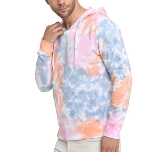 Marca privada Hombres Thermal Tie Dye Hoodies Hombres transpirables Tie Dye Hoodies Mangas largas Hombres Tie Dye Hoodies - Product Image 3