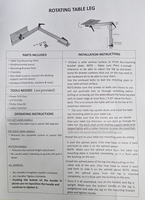 Pied de table pivotant pliable amovible en alliage d'aluminium pour camping-car, caravane, bateau, yacht, camping-car, rotatif pour une utilisation optimale