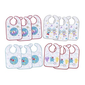Babero Blanco para Bebé, Plastificado, con Velcro, 25X40, Paquete de 2 con Colgador para Comer, para Niños - Product Image 1