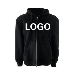 เสื้อมีฮู้ดสำหรับผู้ชาย2025มีฮู้ดผ้าหนาจีเอสเอ็มมีซิปปักลาย3D โลโก้แบบกำหนดเองใหม่ - Product Image 1