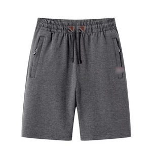 Wholesale Premium Quality Casual Men's Summer Shorts Custom Logo Design <b>Elastic</b> Waist Solid Pattern Breathable Quick Dry - Product Image 3