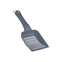 Pelle à litière manuelle en plastique espacée, capacité 0-1L, pour un nettoyage et un tamisage pratiques, accessoire gris, fabriqué en Turquie