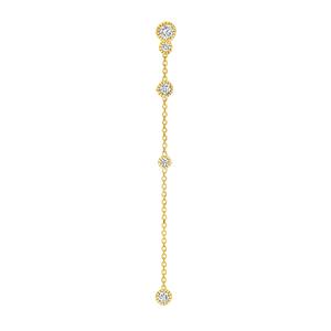 Aretes de Diamantes Cultivados en Laboratorio con Baño de Oro de 10K, Corte Elegante, Precio Económico, Certificación IGI, Color VVS2 E, Joyería Fina para Mujer, Proveedor - Product Image 4