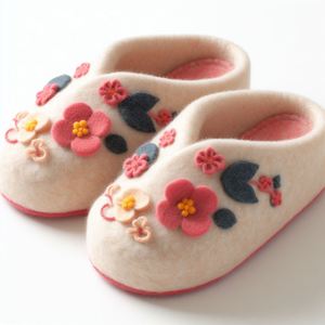 Scarpe Unisex in pelle per interni con soletta in lana e tomaia in pelliccia comode calzature in <span class=keywords><strong>feltro</strong></span> per l'inverno primavera estate - Product Image 5