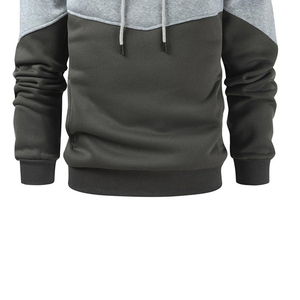 เสื้อฮู้ดไหล่ตกแบบสั่งตัดของผู้ชายเสื้อ500GSM แบบหนาผ้าฝ้าย100% หนาผ้าฟลีซปักโลโก้ฤดูหนาวซิปกันหดขนาด XS 6XL โลโก้ออกแบบได้ตามต้องการ - Product Image 5