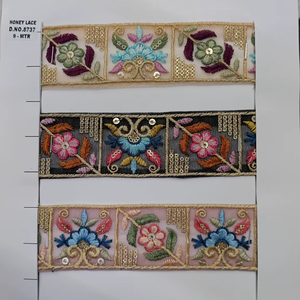 ชุดเดรสผ้าลูกไม้ปักลายดอกไม้หลากสีสำหรับเป็นของขวัญเสื้อผ้าแฟชั่น - Product Image 1