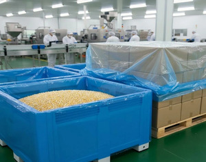 <b>Clear</b> LDPE Heavy Duty Customized Food Grade Plastic <b>Bag</b> Heat Seal Side Gusset Pallet Cover <b>Bin</b> Liner for Food Packaging - Product Image 1