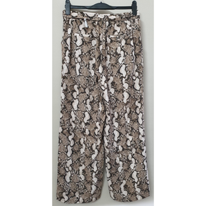 Pyjama décontracté pour femme en satin 100% polyester, imprimé floral sur toute la surface, cordon de serrage, style pantalon droit, ample, respirant, autre - Product Image 2