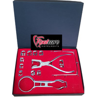 Disesuaikan Premium 15 buah karet gigi Dam Kit Punch Plier penjepit baja restoratif set gigi instrumen bedah