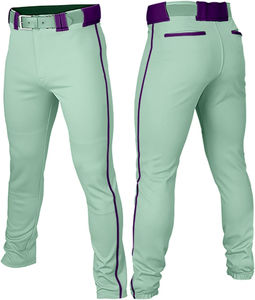 OEM Top Quality Wholesale Baseball Softball Side Piped Pant Adult Pinstriped Sublimation Baseball Pant Men Short Baseball Pants - Product Image 2